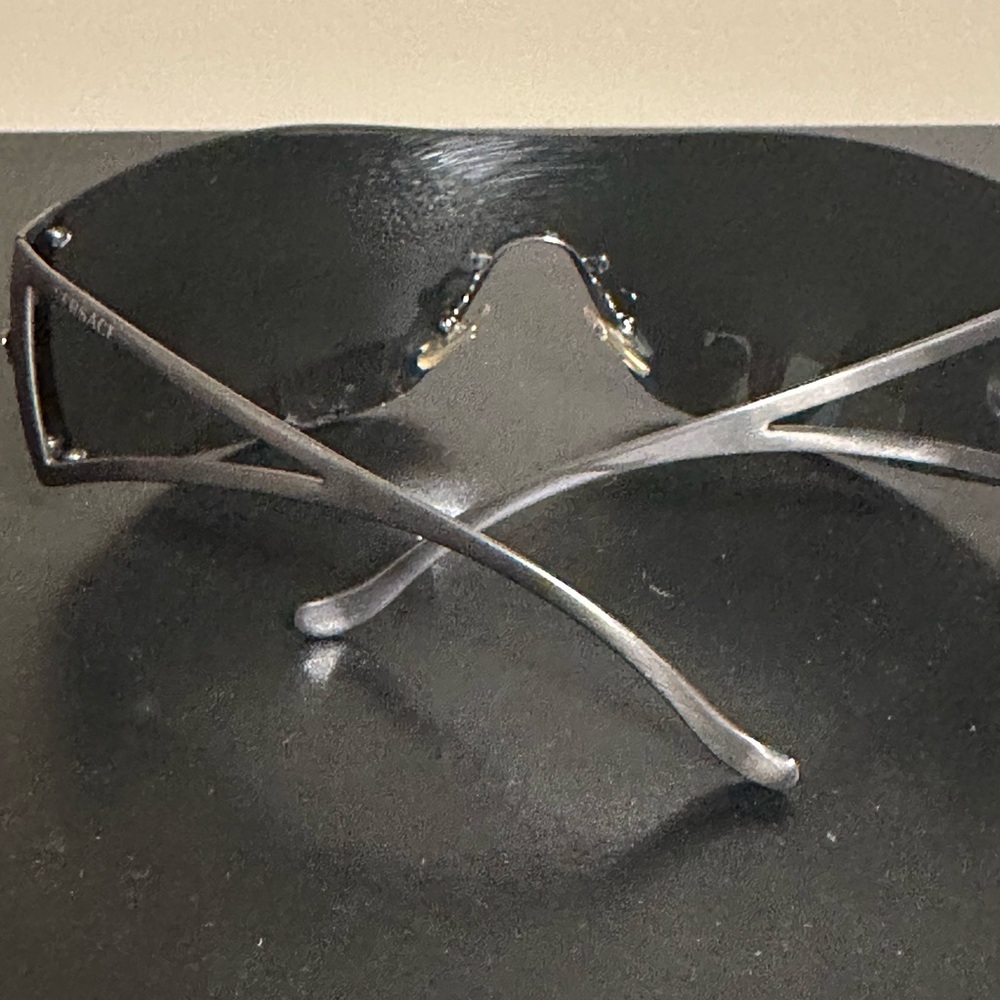 Versace Metallic Silver Sunglasses - Picture 4 of 5
